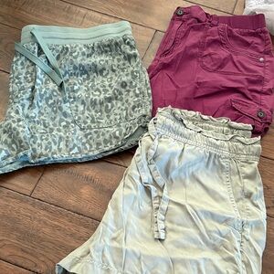 Stylish Women's Short Set - Leopard, Purple/Maroon, and Green